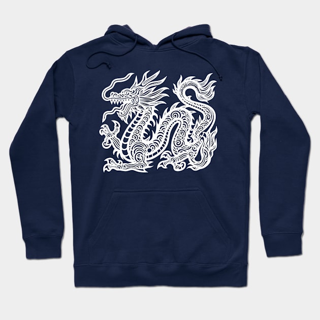 White Dragon Hoodie by Sketchy